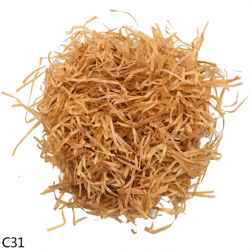 50 г/100 г Raffia нарезанная бумага конфетти DIY Подарочная коробка наполнитель материал для свадебного фестиваля вечерние нарезанная бумага Декор поставки 7 - Цвет: C31