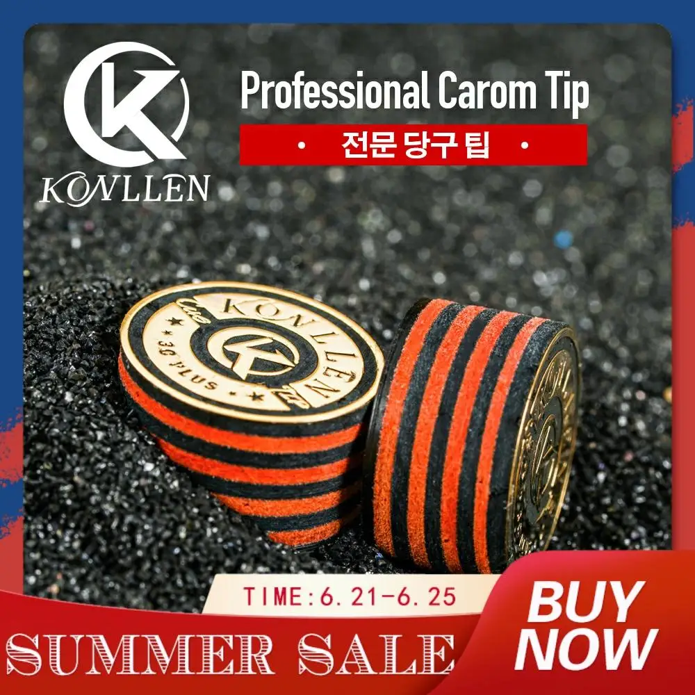 

KONLLEN 3 Cushion Carom Cue Tip 3C PLUS PRO-Tip Billiard Cue Tips 14mm Billiards Cue Carom Tip Professional Billiard Accessories