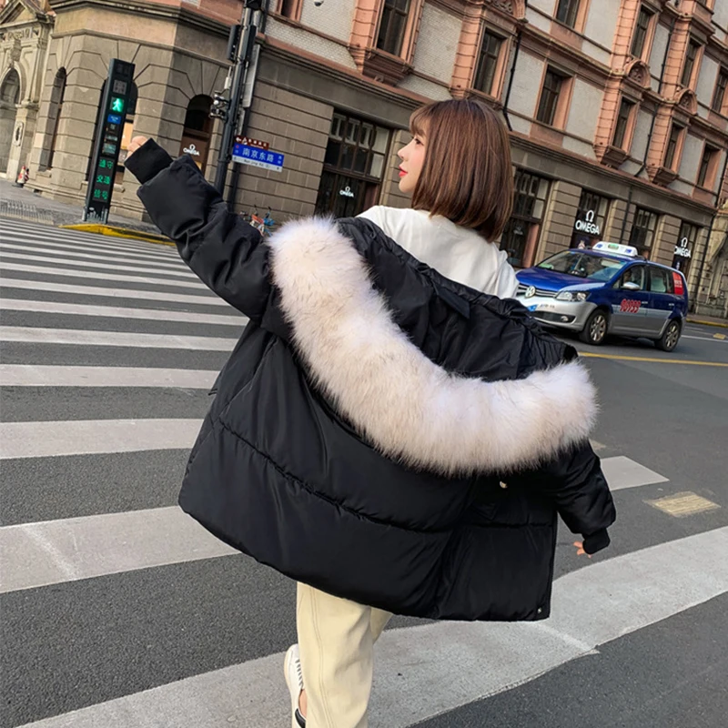 

CHANWELL 2019 Winter Women Coat Long Sleeve Solid Color Warm Hoodies Down Jacket Female Plus Size Outwear chaqueta mujer Clothes