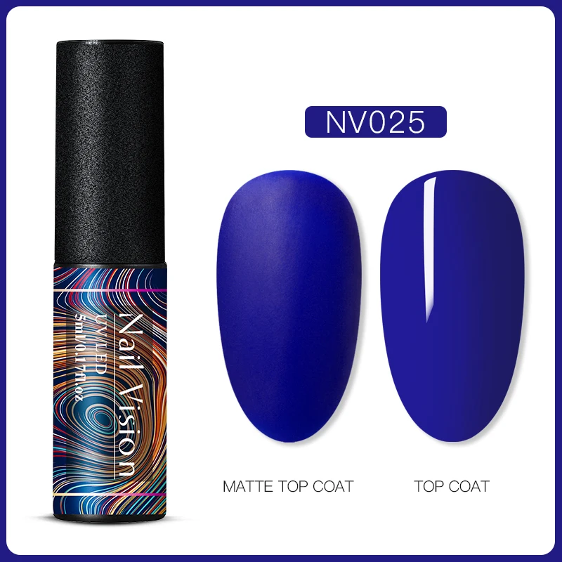 S06620 Nail Vision 60 цветов Матовый УФ-гель для ногтей 5 мл чистый цвет матовое верхнее покрытие Впитывающее полуперманентный Гель-лак для ногтей - Цвет: S06620