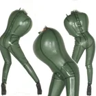 100% латексная зеленая Сексуальная цепочка для косплея, удобная модная вечеринка xs-xxl 0,45 мм
