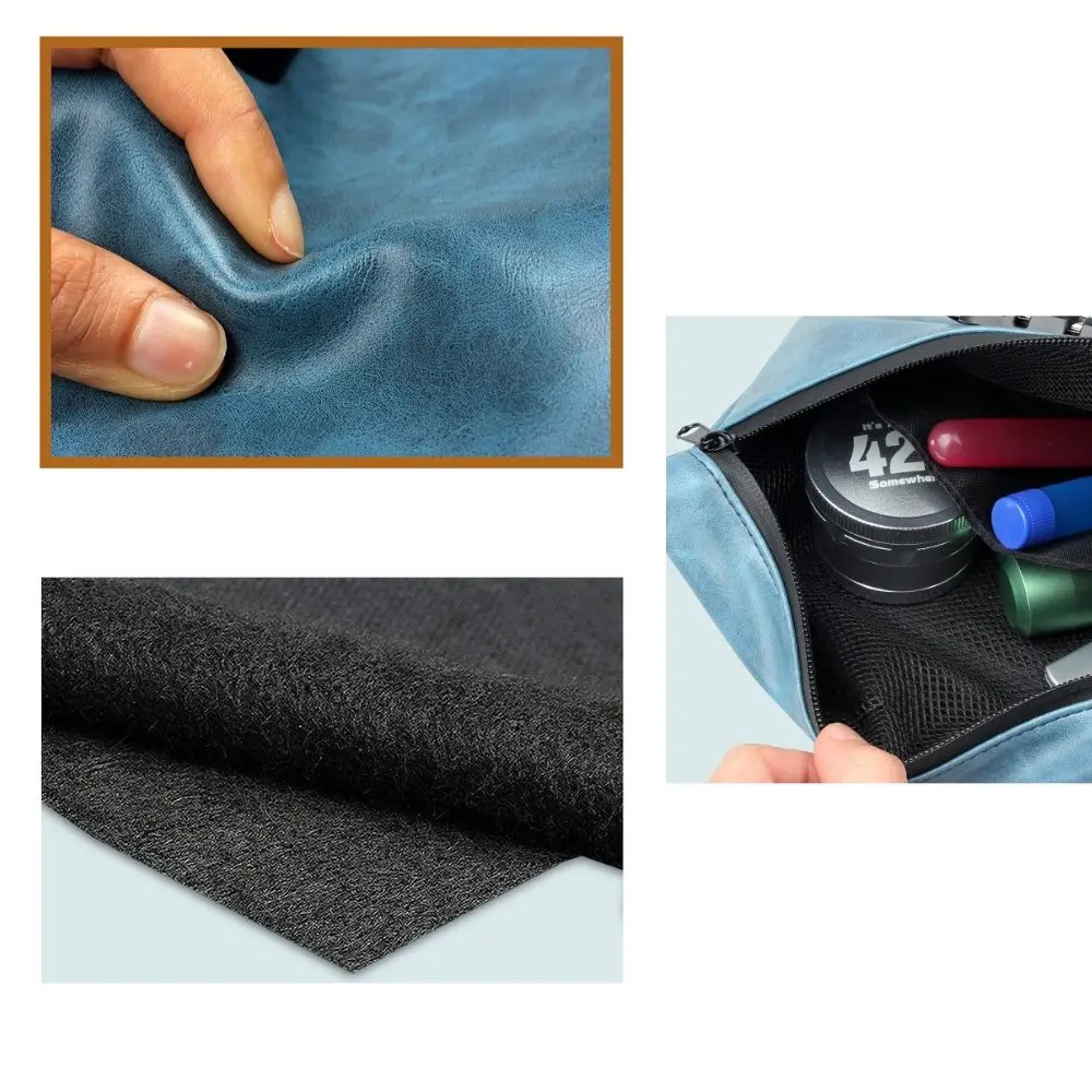 

Leather Waterproof Smell Proof Bag with Password Lock For Tobacco Herb Odor Smoking Travel Storage Bag Deodorant Stash Container