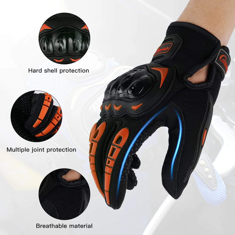 Мотоциклетные Перчатки для сенсорных экранов мото защитный Шестерни гоночные