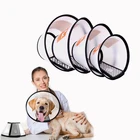 Защитный ошейник для питомца, круглая защита от укусов, защита от ран, для кошек и собак