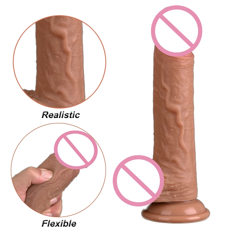 Big Phallus Strapon Faloimitator Realistic Dildo Vibrator Sex Toys For Adults Women Large Thick Silicone Cock Suction Cup Penis | Красота и