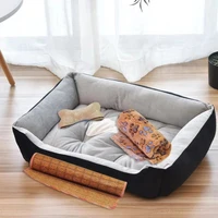 cong fee soft dog bed mat kennel puppy warm bed plush cozy nest for dog house pad 4 seasons pet supplies