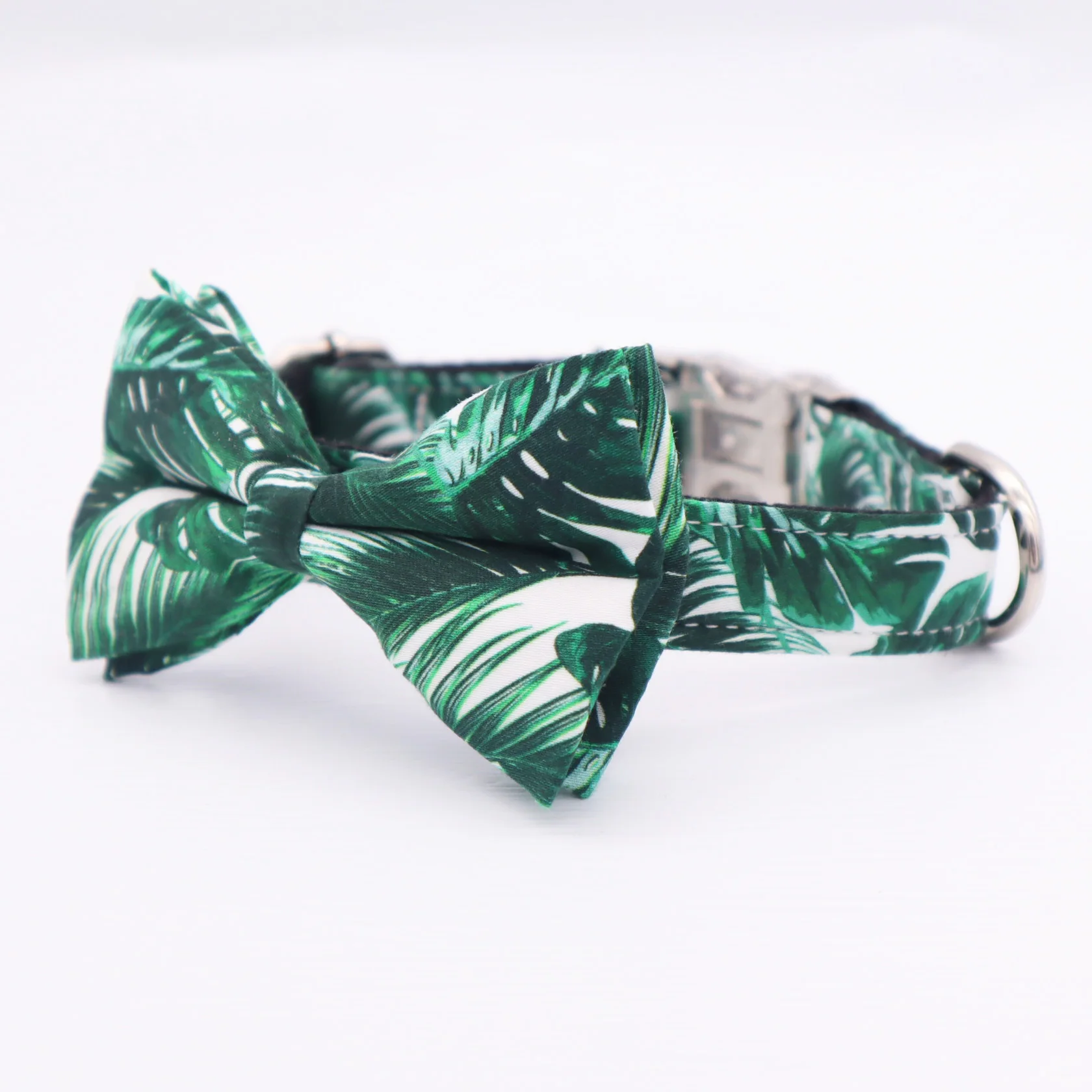 Ошейник и поводок для собак с галстуком бабочкой красивая металлическая пряжка