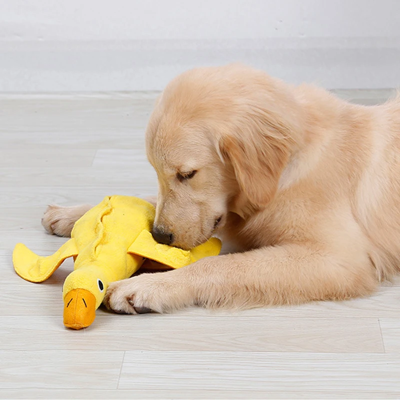 

Training Snuffle Dog Toys IQ Treat Food Dispensing Duck Pet Toy Dog Toys Interactive Squeaking Dog Toys Bite Resistant Navidad