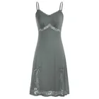 Платье-мини женское кружевное на тонких бретельках, с V-образным вырезом