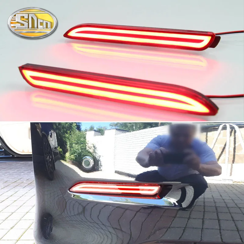 

2-in-1 Functions LED Reflector Lamp Rear Fog Lamp Bumper Light Brake Light For Toyota Sienna 2013 2014 2015