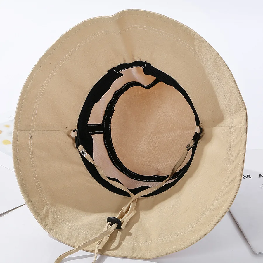 Панама USPOP Женская однотонная с широкими полями хлопковая шляпа от солнца