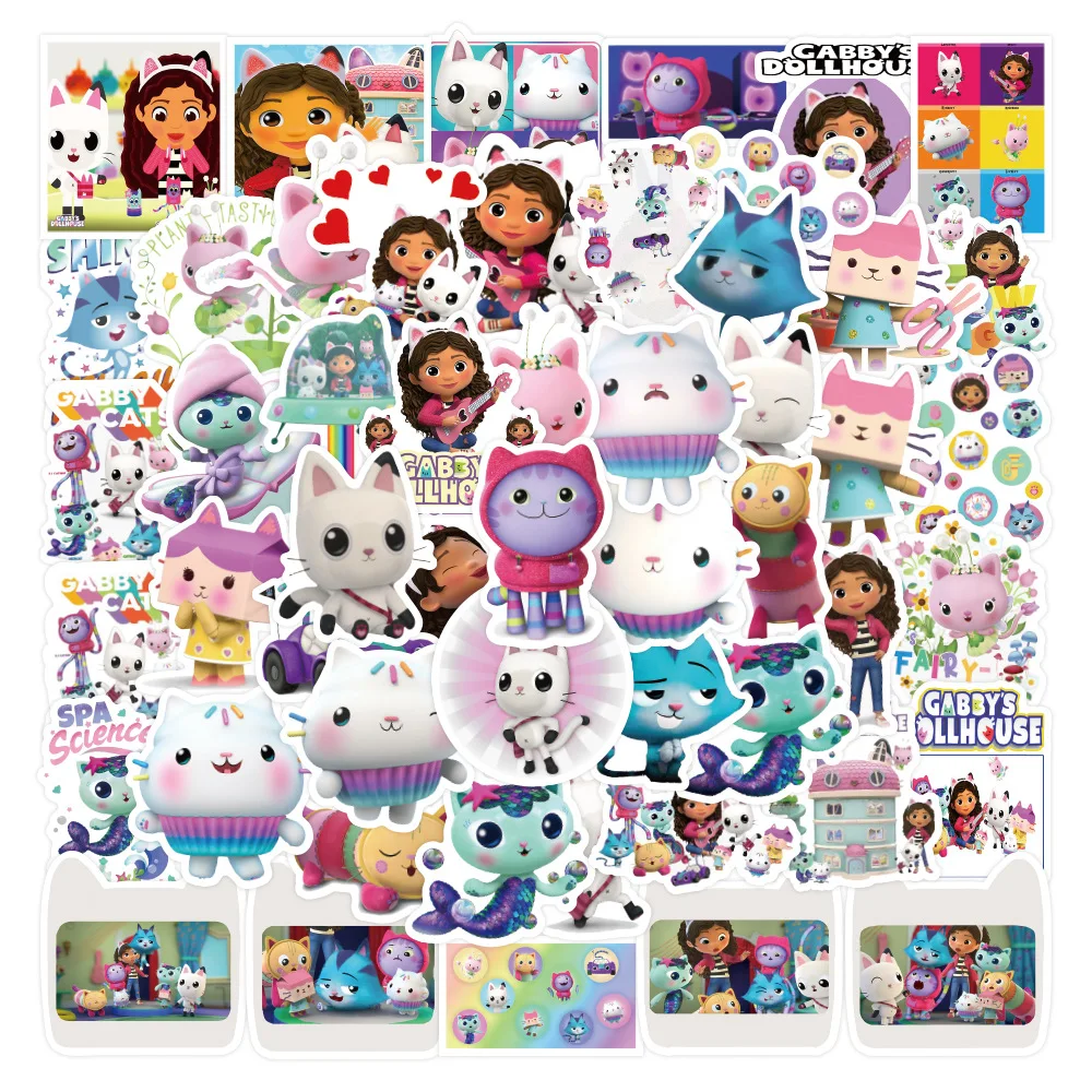 10/30/50 шт. стикеры в виде мультяшного домика Габи граффити милые аниме Стикеры