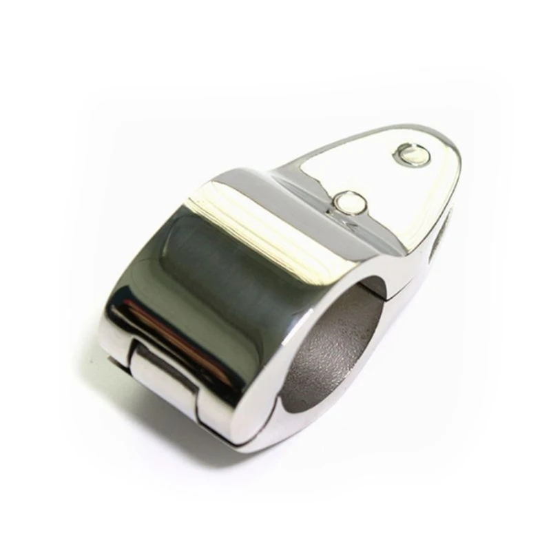 

Newest 22mm 25mm 316 Stainless Steel Fitting Boat Bimini Top Hinged With 2 Screws Jaw Slide Easy Install Marine Hardware