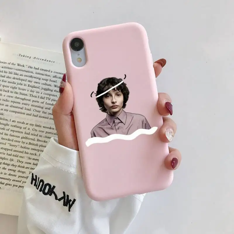 

Finn Wolfhard Stranger Things Liquid Silicone Phone Case For iphone 11 Pro Max X XS Max XR 7 8 6 6S Plus Couples TPU Cases Capa