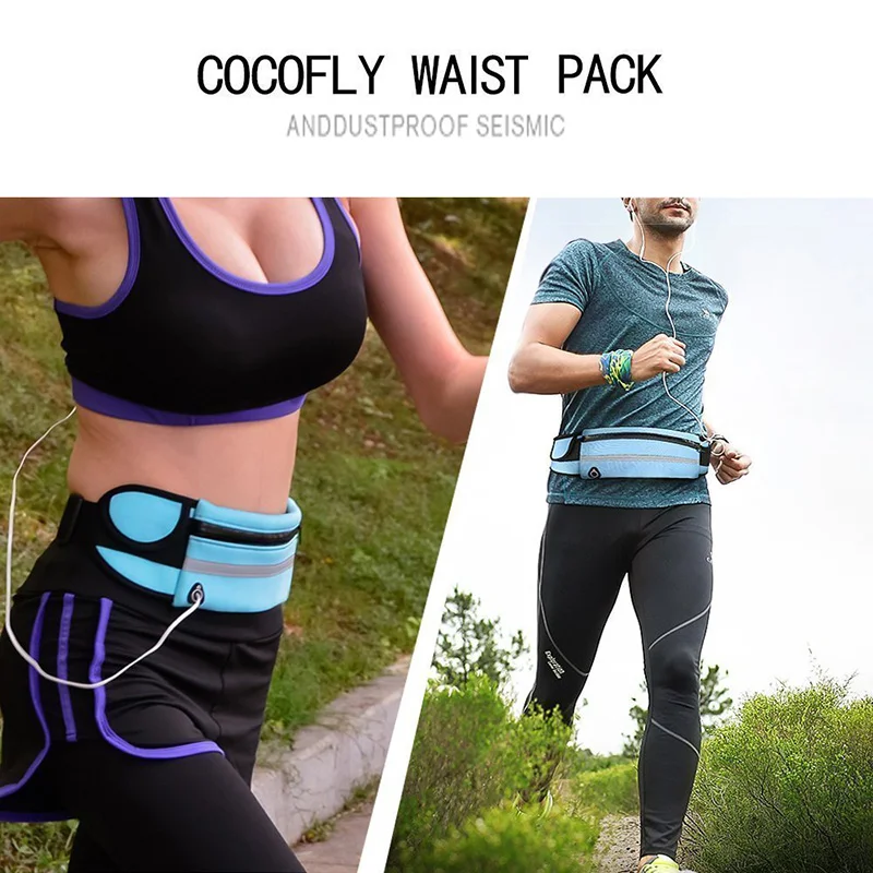 

Women's Sports Belt Bag Outdoor Running Fanny Pack Unisex Gym Mini Waist Bags Banana Hip Purse Waterproof Mobile Phone Bum Pouch