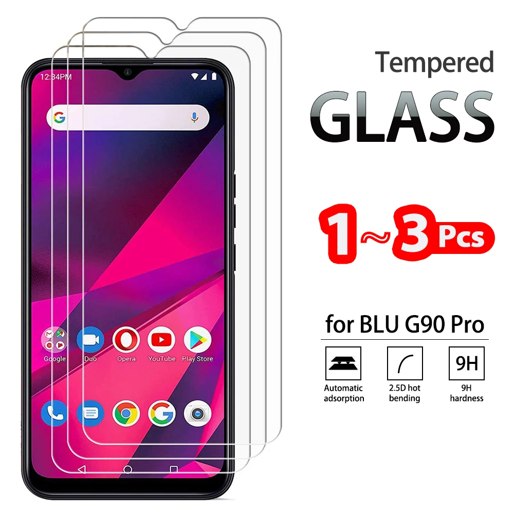 

1-3 Pcs Full Tempered Glass For BLU G91 G90 G80 G71 G70 G61 G60 Screen Protector for Blu G90 Pro G50 G51 Plus Protective Film