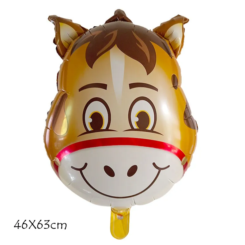 1 шт. животные голова свиньи фольга шары животное тематическая вечеринка на день