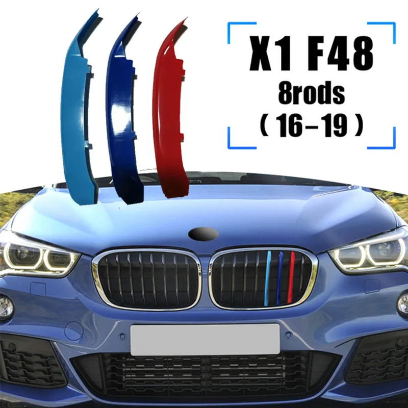ZEMAR 3 шт. ABS для BMW X1 E84 F48 F49 автомобильные гоночные решетчатые полосы накладной