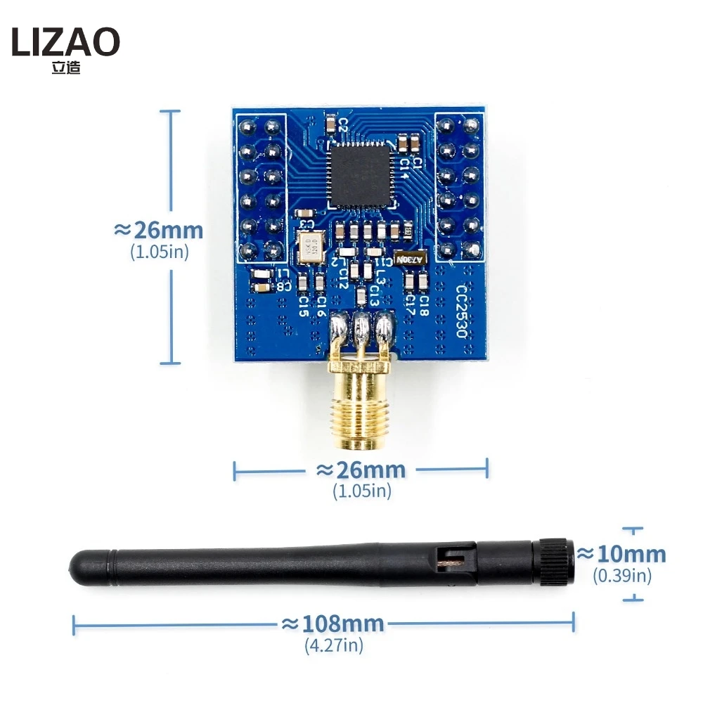 Плата Zigbee CC2530 модуль UART Беспроводная основная плата макетная CC2530F256