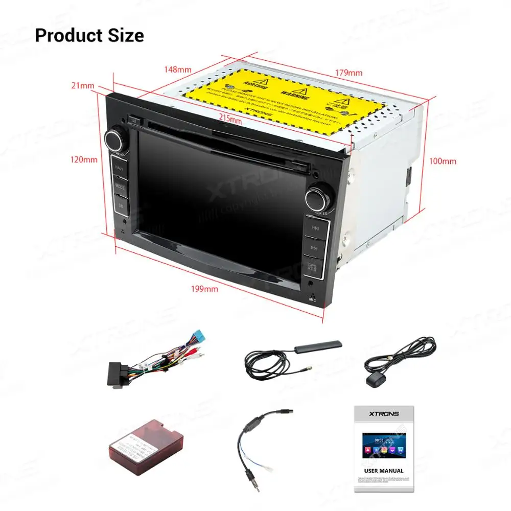 XTRONS 7 &quotAndroid 10 0 автомобильный DVD GPS навигационная мультимедийная система для OPEL