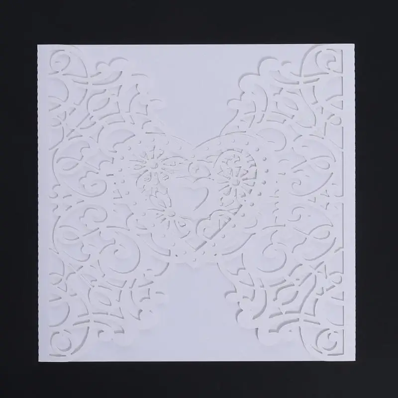 10 шт. романтическая пригласительная открытка на свадьбу Изящные резные