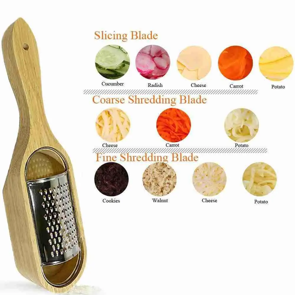 

Steel with Removable Acacia Wood Collector With Box Server Cheese Tools A7G2