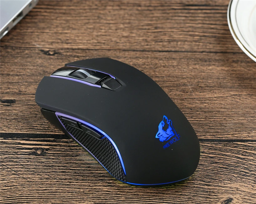 VOBERRY Chargeable X9 беспроводной бесшумный светодиодный ослепительный USB эргономичная игровая мышь 1800 точек/дюйм оптическое расположение периферийные устройства компьютера