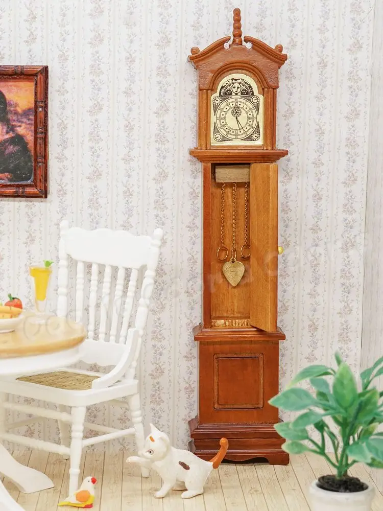 1:12 Puppenhaus Miniatur Möbel klassische Tischuhr Uhr Wohnzimmer Decor 