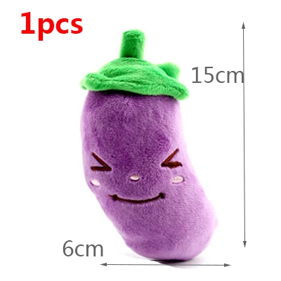 1pcs Style 2 1/2шт фрукты овощи животные игрушки Мультяшные собачки для маленьких собак Забавные игрушки домашние собаки жевательные игрушки игры для обучения чистке зубов товары для домашних животных - Цвет: 1pcs Style 2