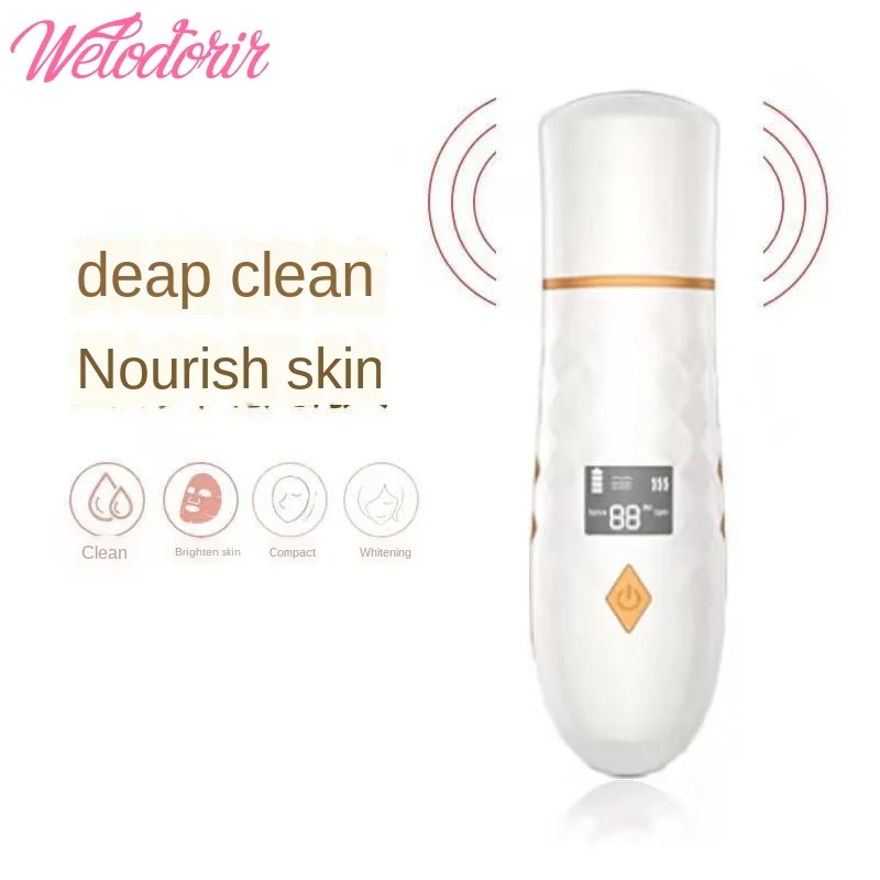 Ультразвуковой шпатель для кожи лица глубокая очистка горячий компресс ион