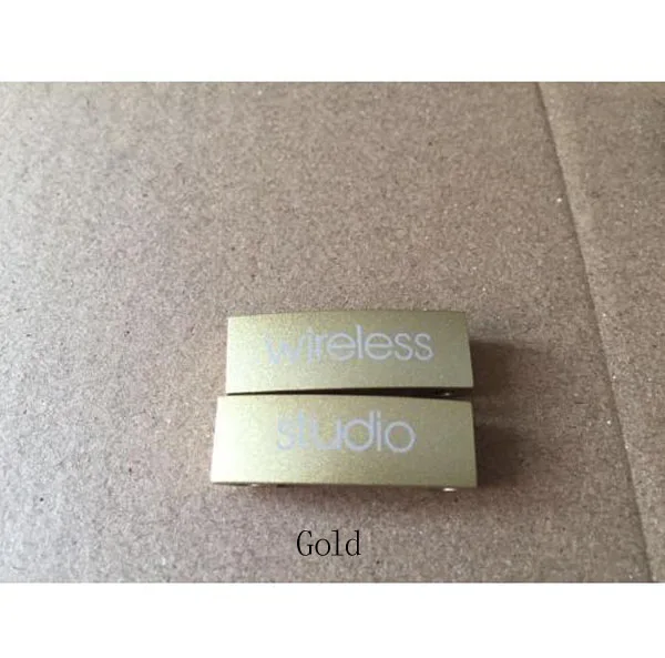 Gold Запасные части SHELKEE с металлической пряжкой и логотипом, запасные части для Beats Studio O2 2,0, беспроводные наушники - Цвет: Gold