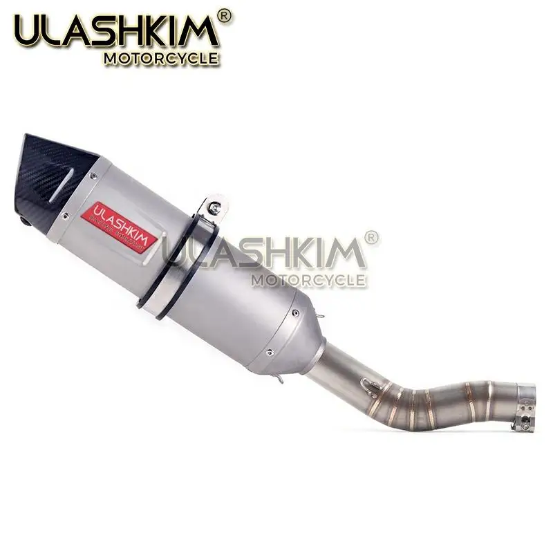 Мотоцикл Полная система глушитель выхлопной трубы среднего звена скольжения для