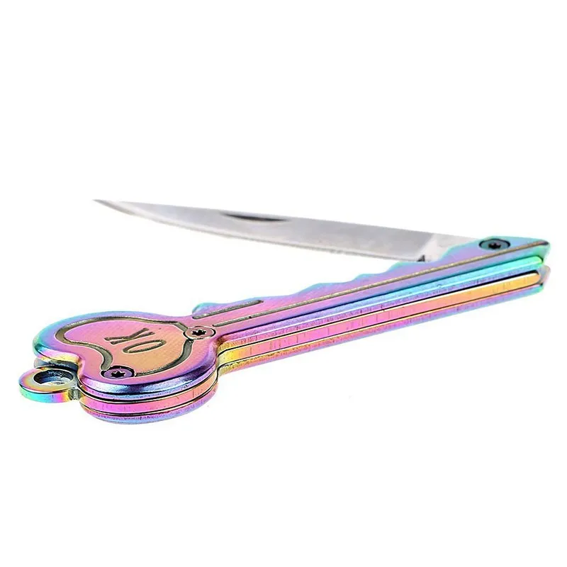 Карманный Брелок многорежимное кольцо с открытой буквой фруктовый брелок кошкой