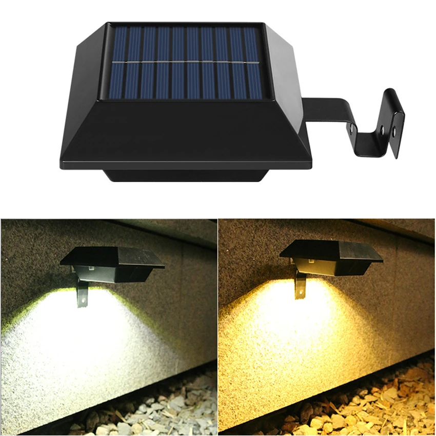 

Outdoor LED Solar Street Light Security Flood Light, Waterproof White / Warm 12 LEDs Auto On/Off Dusk to Dawn, for Patio, Door