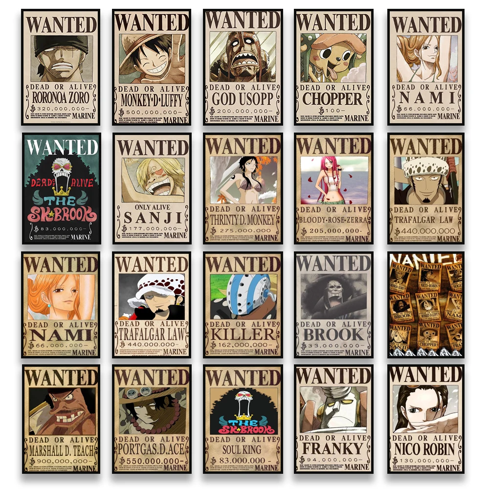 Художественная Настенная роспись для дома Постер Луффи в японском классическом