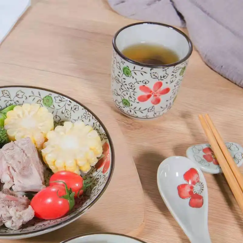 Винтажная чайная чашка ретро керамические кружки в японском стиле дорожная