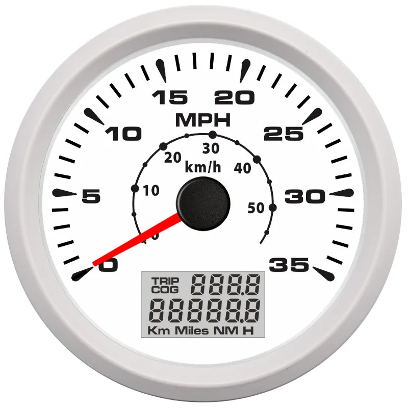 85 мм gps измеритель скорости лодка автомобиль 35 MPH 50 км/ч скорость одометры 7 цветов