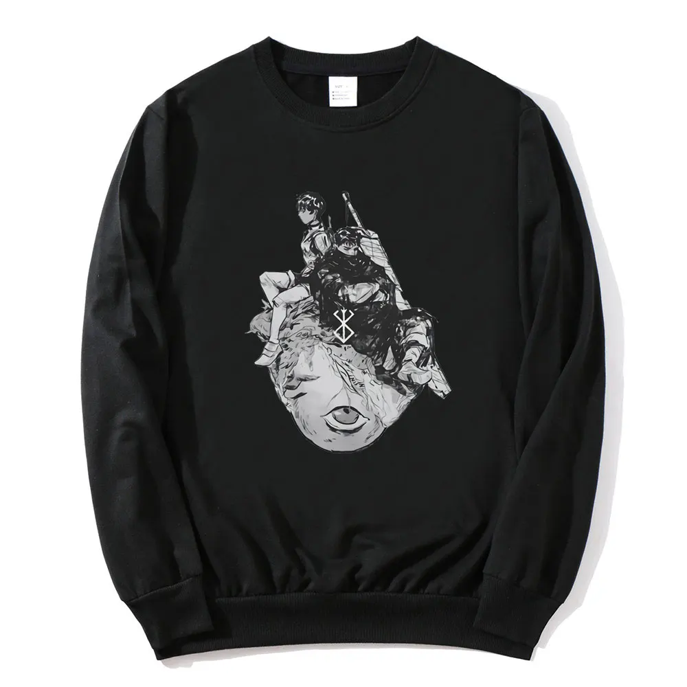 

Funny Male Vintage Berserk Men Harajuku Sweatshirt Unisex Japanese Style Clothing Anime Cartoon Tracksuit All-match Cute Costume