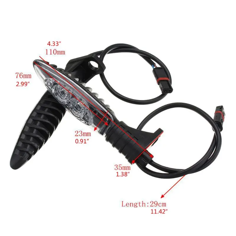 2 Pcs for HP4 S1000R S1000RR Motorcycle Front LED Turn Signal Indicator Light G99F |
