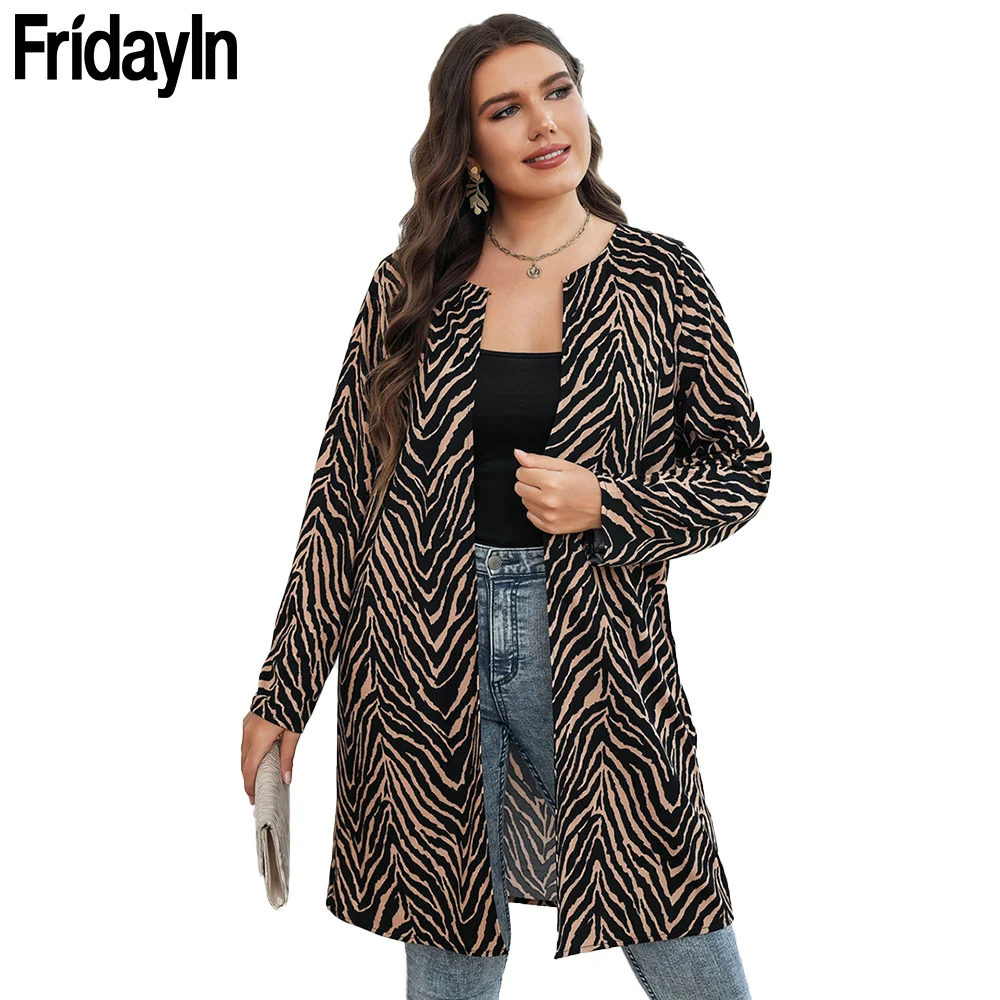 

Fridayin 2021 Winter Long Sleeve Plus Shirt Women Casual Long Blouse Loose Oversized Plus Size Ladies Tops