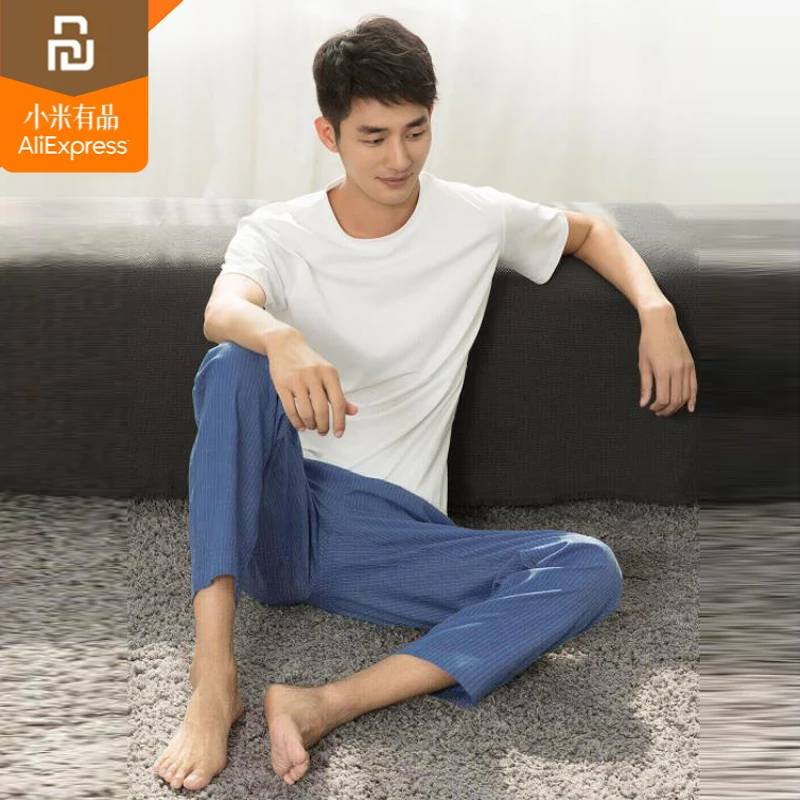 Набор для дома Xiaomi mijia мужчин сезоны 100% хлопок машинная стирка не деформирует