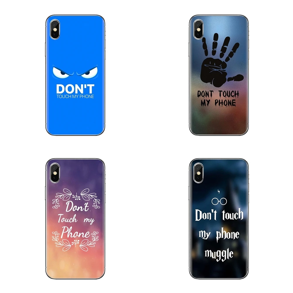 Don't touch my phone Soft Transparent Shell Covers For Xiaomi Mi4 Mi5 Mi5S Mi6 Mi A1 A2 5X 6X 8 9 Lite SE Pro Max Mix 2 3 2S |