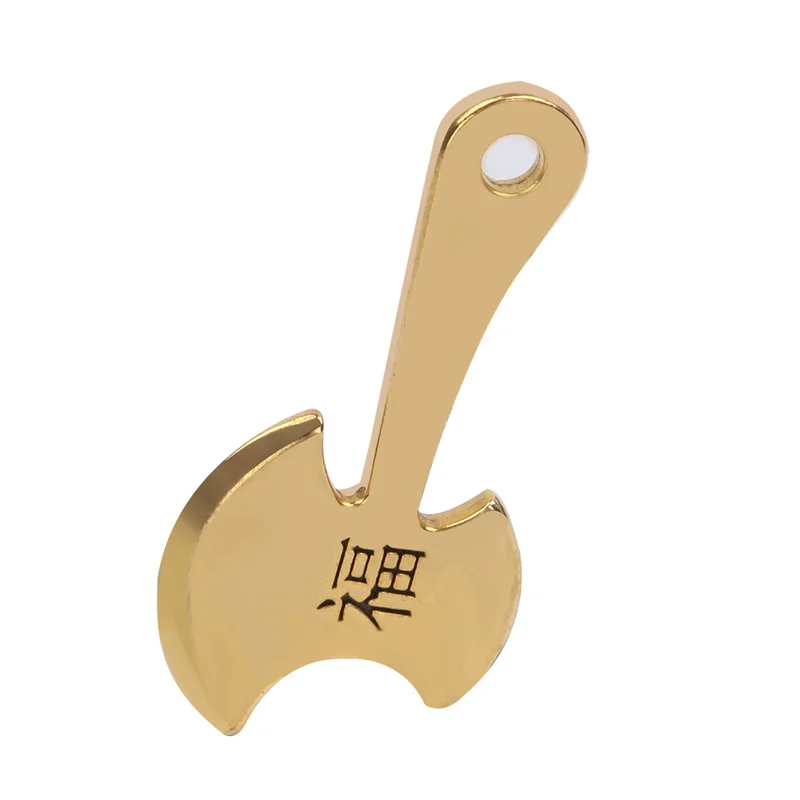 

BrassTai Chi Bagua Brand Abacus Solid Gourd Axe DIY Fitting Car Keychain Pendant Metal Keyring Keyfob Holder Rings Accessory