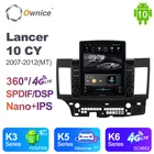 Автомагнитола Ownice 2 Din, стерео проигрыватель, Android 10,0, для Mitsubishi Lancer 10 CY 2007-2012, GPS