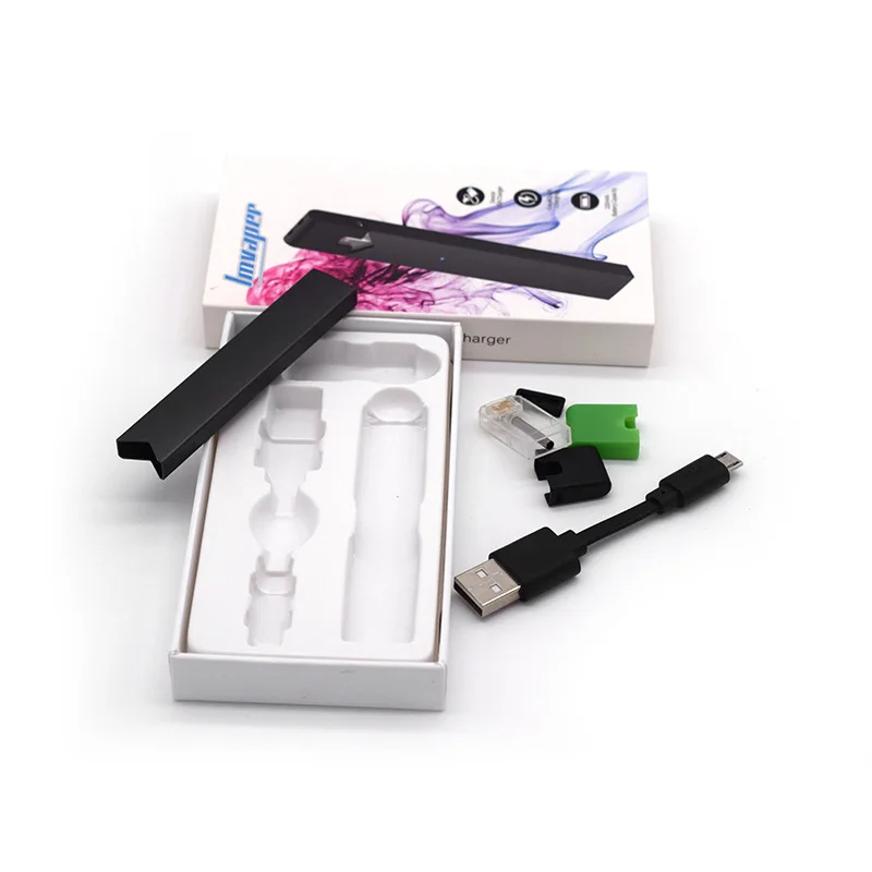 Начальный набор Vape Pod с керамической катушкой, системой индикации мощности LED и аккумулятором 220 мАч, ручкой для электронных сигарет. ВС W01 набор.