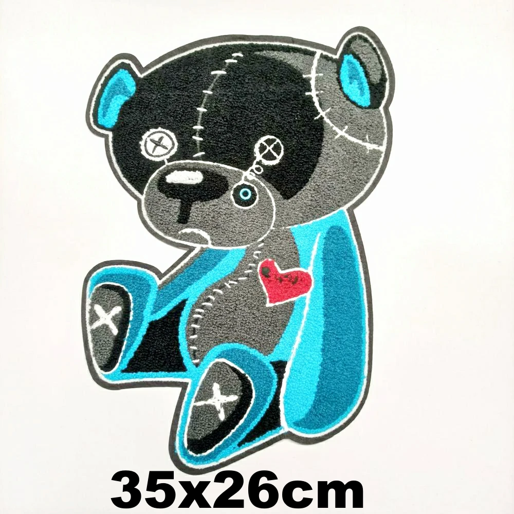

DIY large embroidery big bear animal cartoon patches for clothing QR-2657