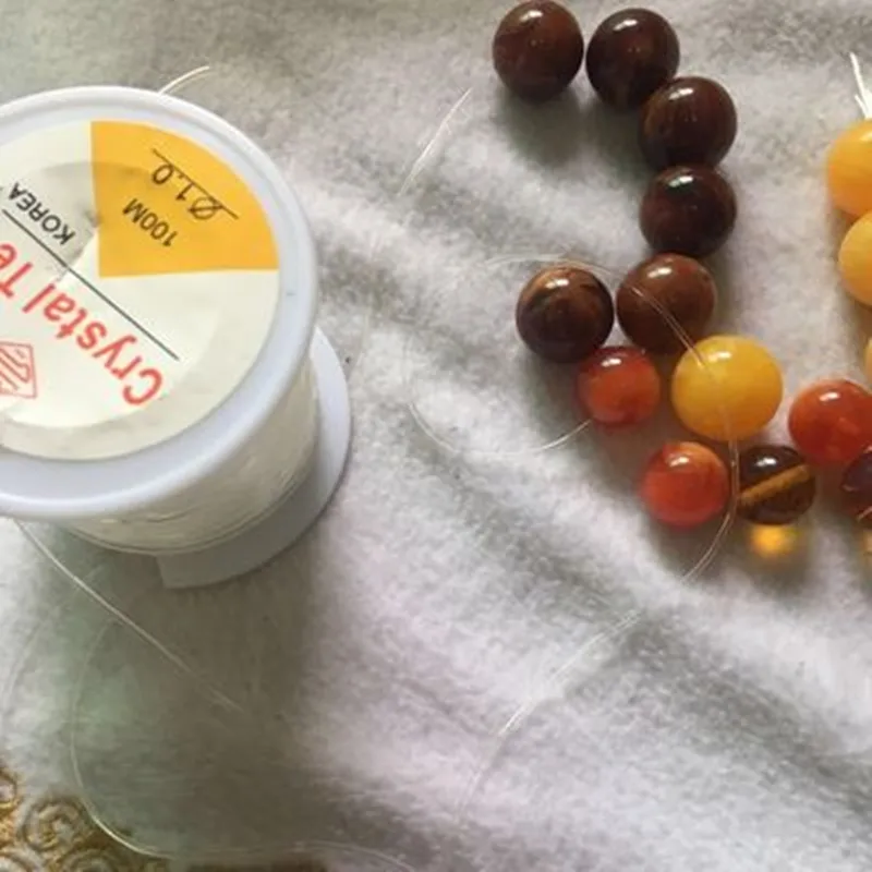 100m/Roll Strong Elastic Crystal Beading Cords 0.5-1.5mm for DIY Beaded Bracelets Jewelry Making Stretch Thread String L - купить по