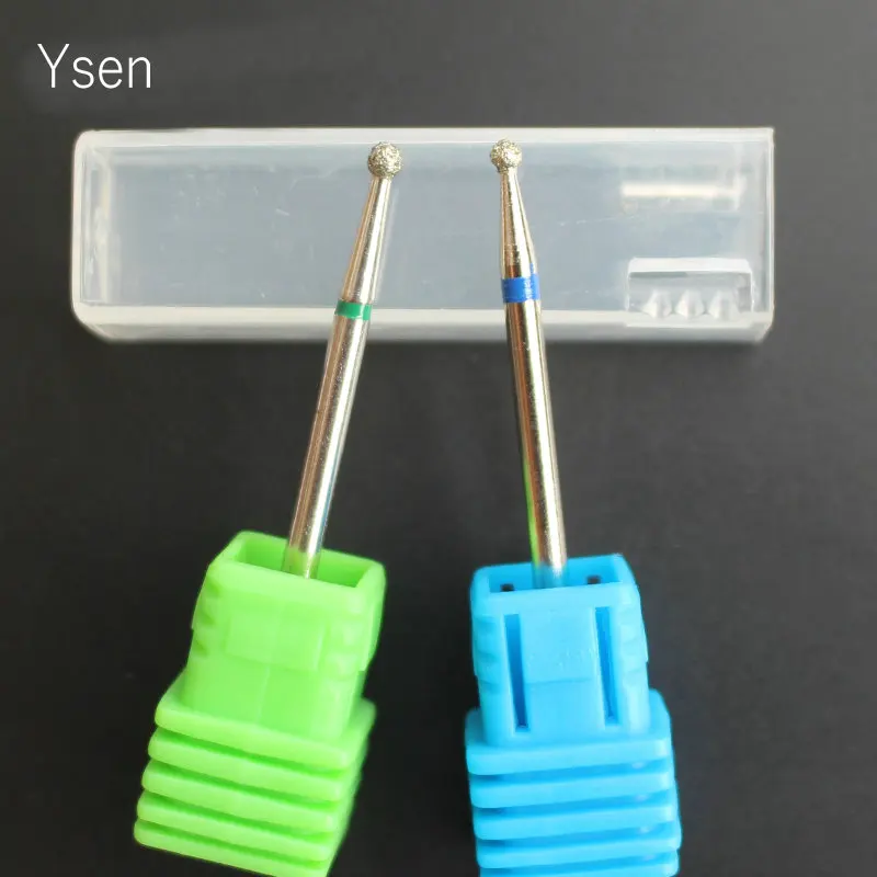 2 шт./компл. круглые алмазные сверла для ногтей вращающаяся фреза электрическая