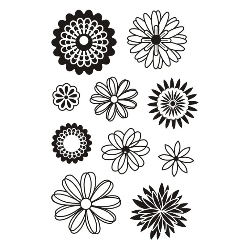 Diy штампы для рукоделия Цветочные хризантемы изготовления открыток|supplies craft| |