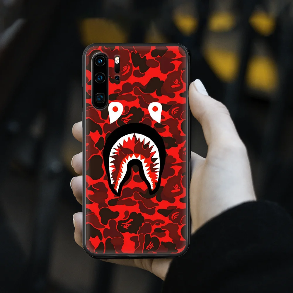 

Fashion sports brand Bape Phone Case cover For huawei p 8 9 10 20 30 40 P pro Smart 2019 Z lite mini black Prime 3D Waterproof